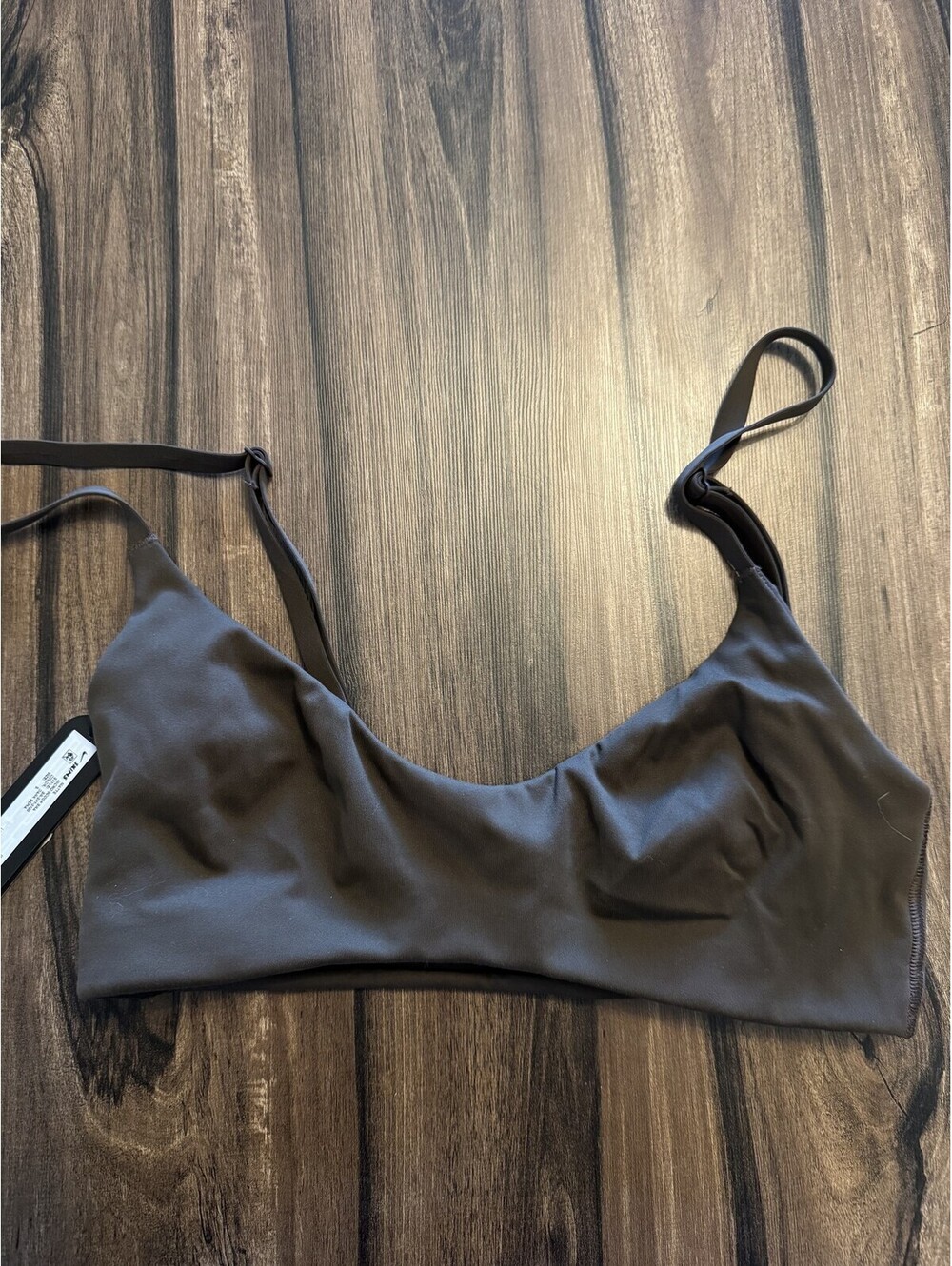 NikeSKIMS Matte Micro Scoop Sports Bra Brown Women Size S NWT